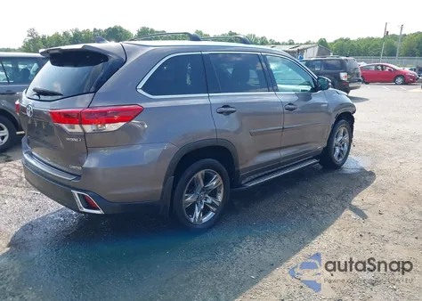 2018 Toyota Highlander Hybrid Limited Platinum from USA, damaged, VIN 5TDDGRFH0JS050250